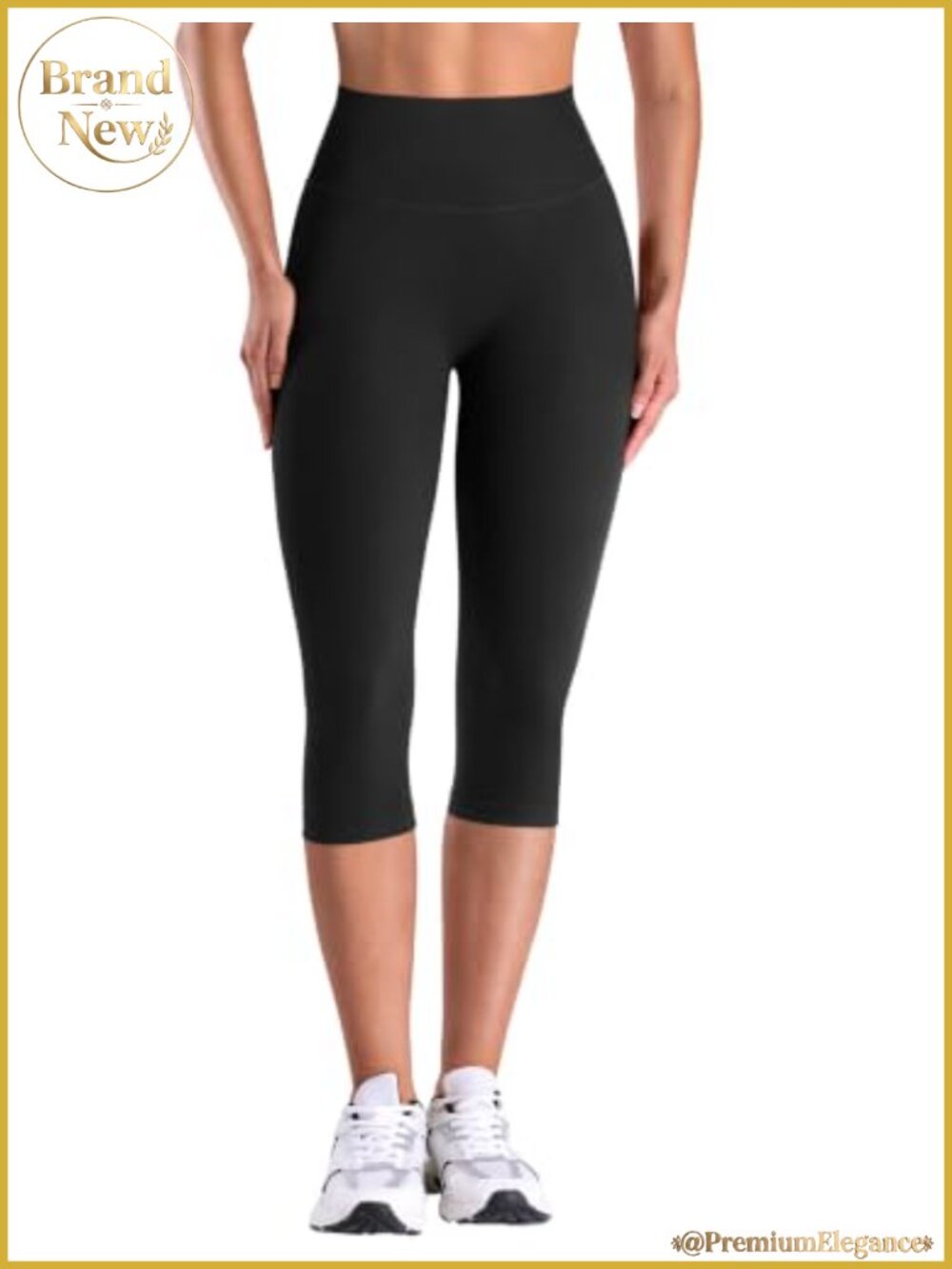 Seamless Capri Scrunch Leggings High Waist Butt Lifting Yoga Pants